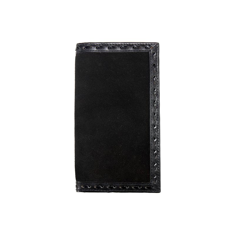 3D ROUGHOUT BLACK RODEO WALLET