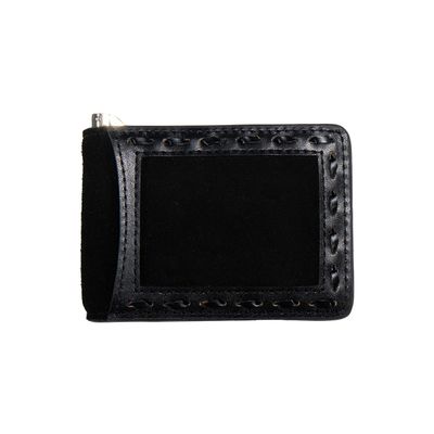 3D BUCK LACE ROUGHOUT BIFOLD WALLET
