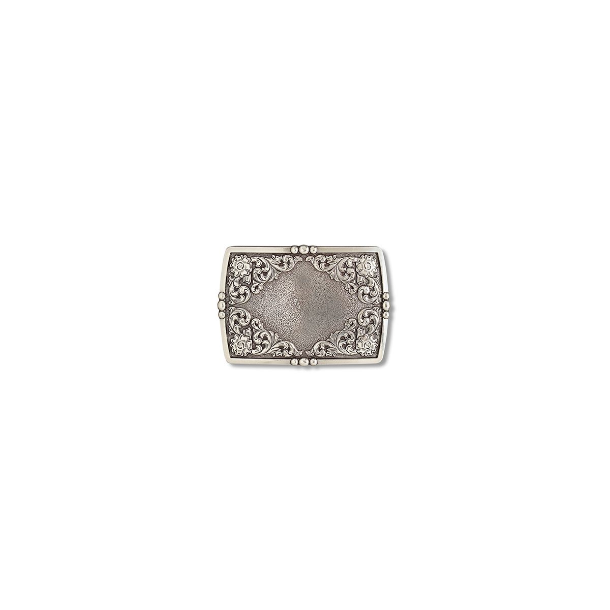 ARIAT FLORAL ENGRAVED RECTANGLE BELT BUCKLE