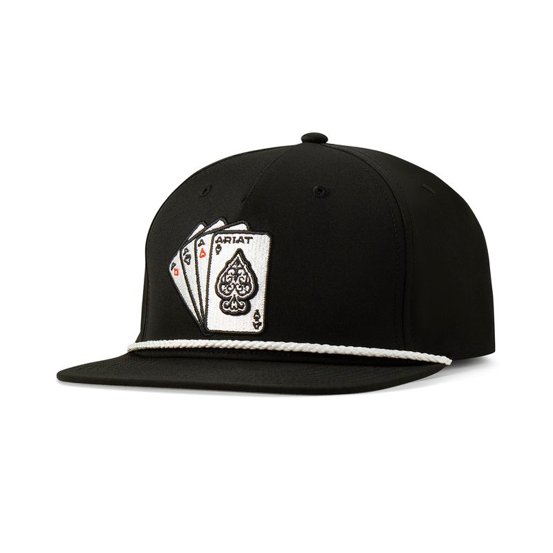 ARIAT EMBROIDERED PLAYING CARDS HAT