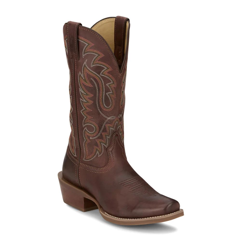 JUSTIN COWBOY TOWN BAY GOAT WESTERN BOOT
