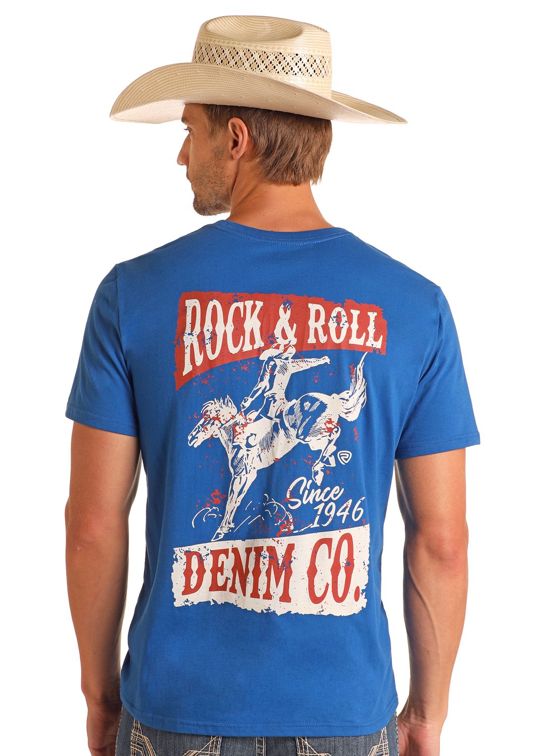 ROCK &amp; ROLL BUCKING BRONCO TEE