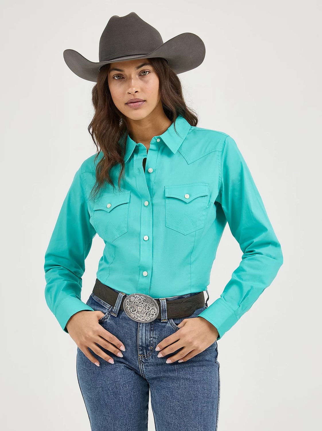 WRANGLER WESTERN BUTTON DOWN SHIRT