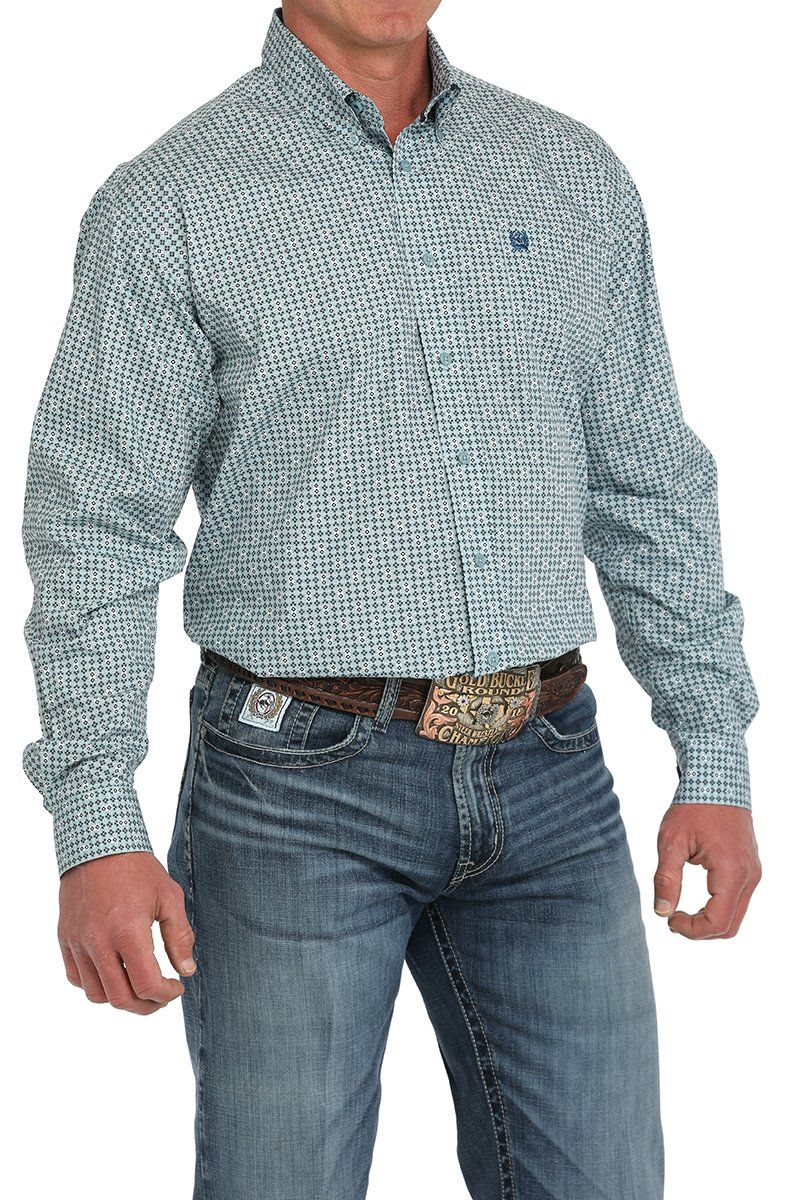 CINCH GEOMETRIC BUTTON DOWN WESTERN SHIRT