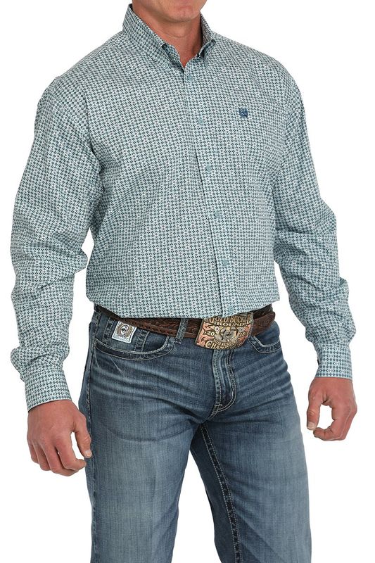 CINCH GEOMETRIC BUTTON DOWN WESTERN SHIRT