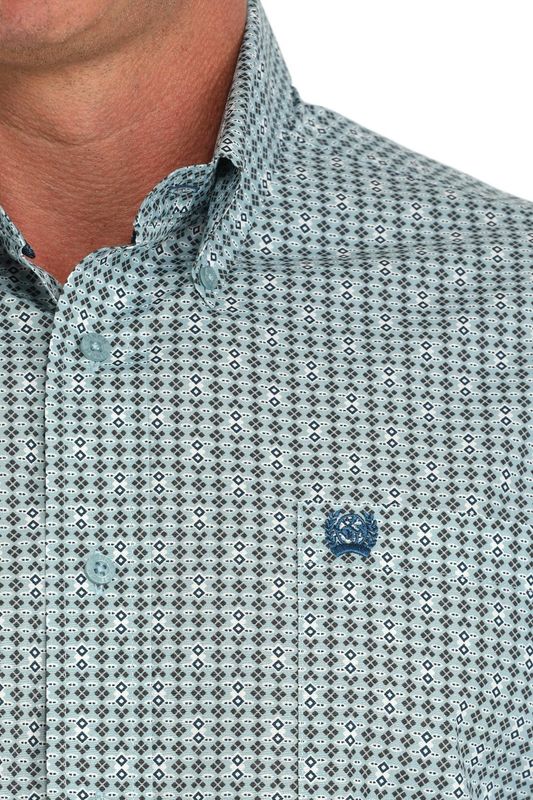 CINCH GEOMETRIC BUTTON DOWN WESTERN SHIRT