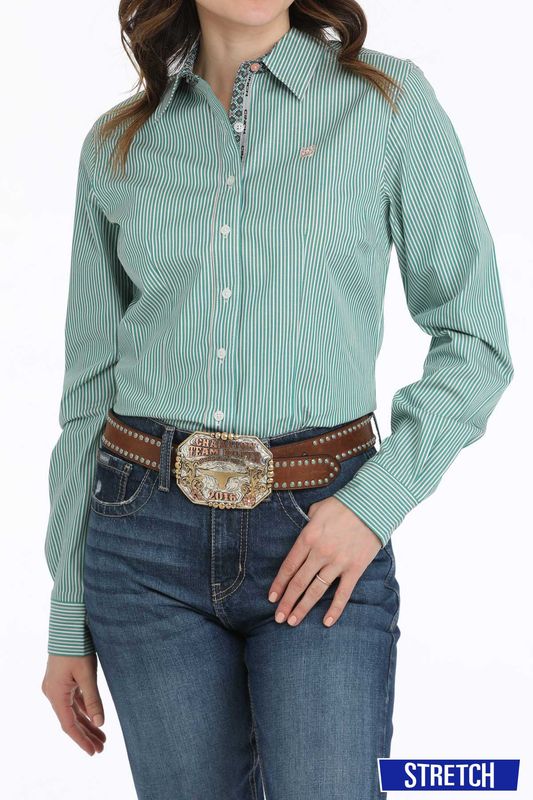 CINCH STRIPE BUTTON DOWN SHIRT