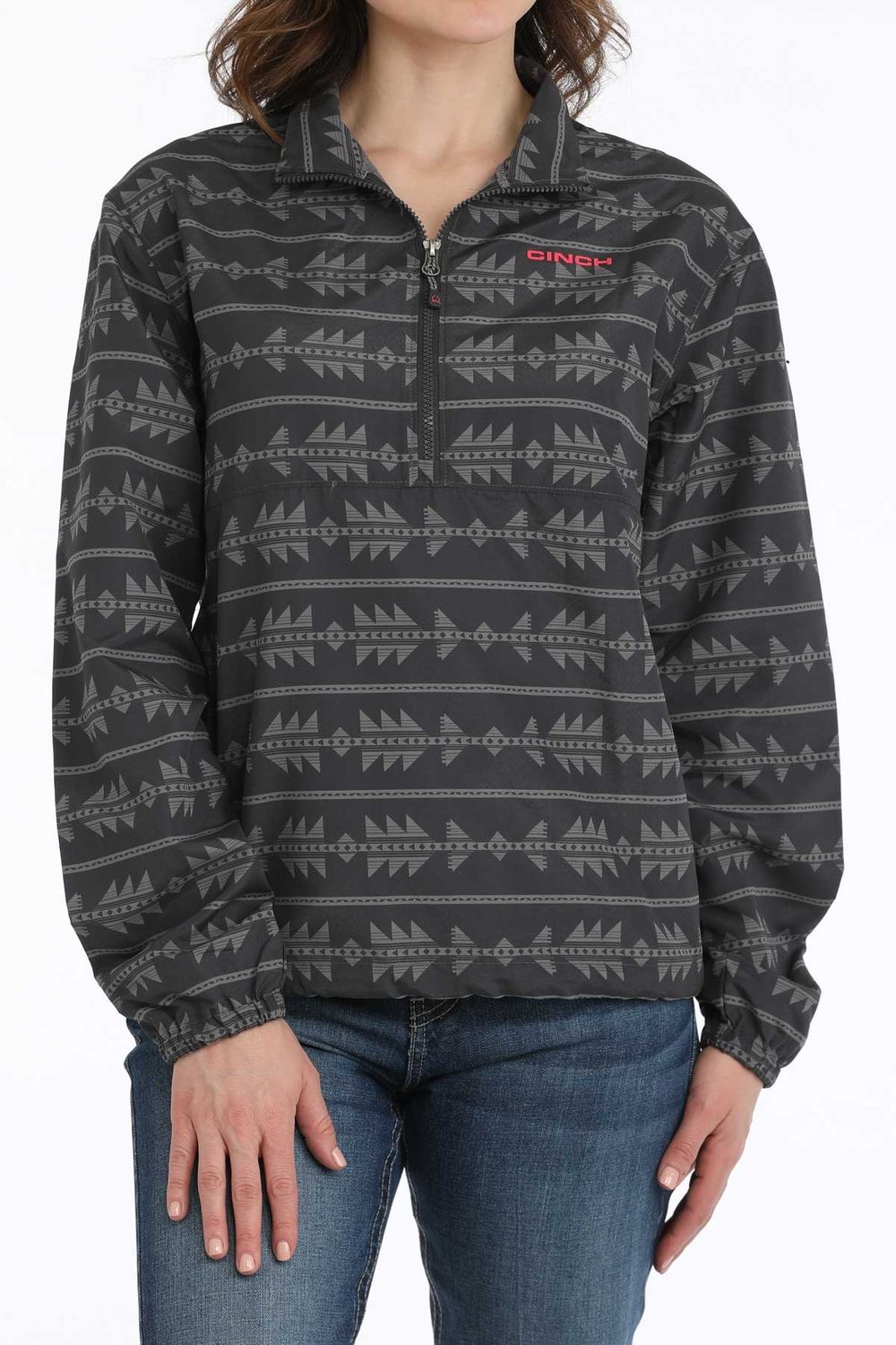 CINCH SOUTHWESTERN 1/2 ZIP WINDBREAKER