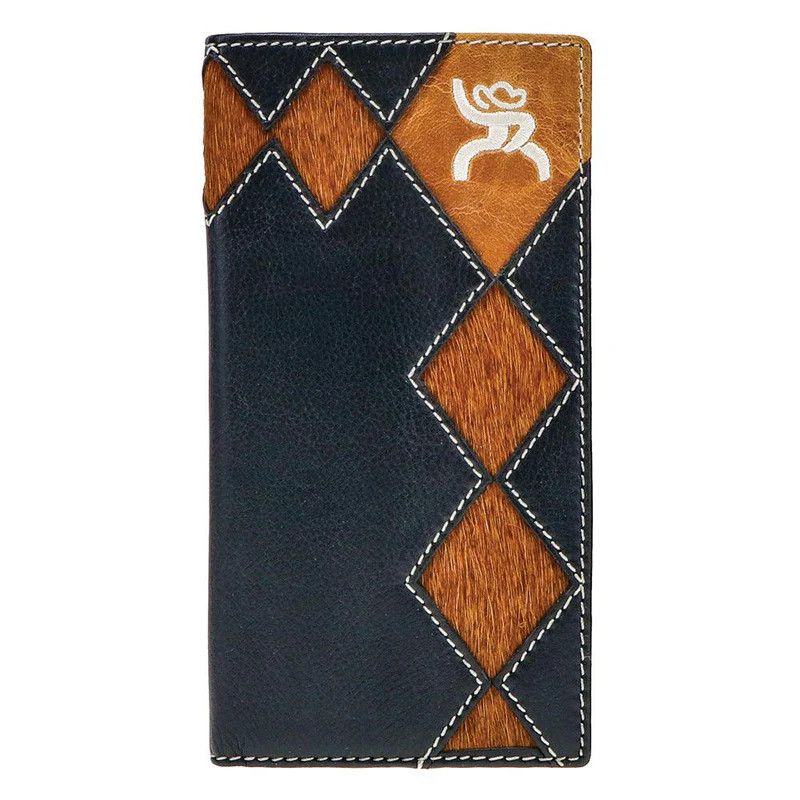 HOOEY &quot;ROUGHY CRAZY HORSE&quot; RODEO DIAMOND PATCH WALLET
