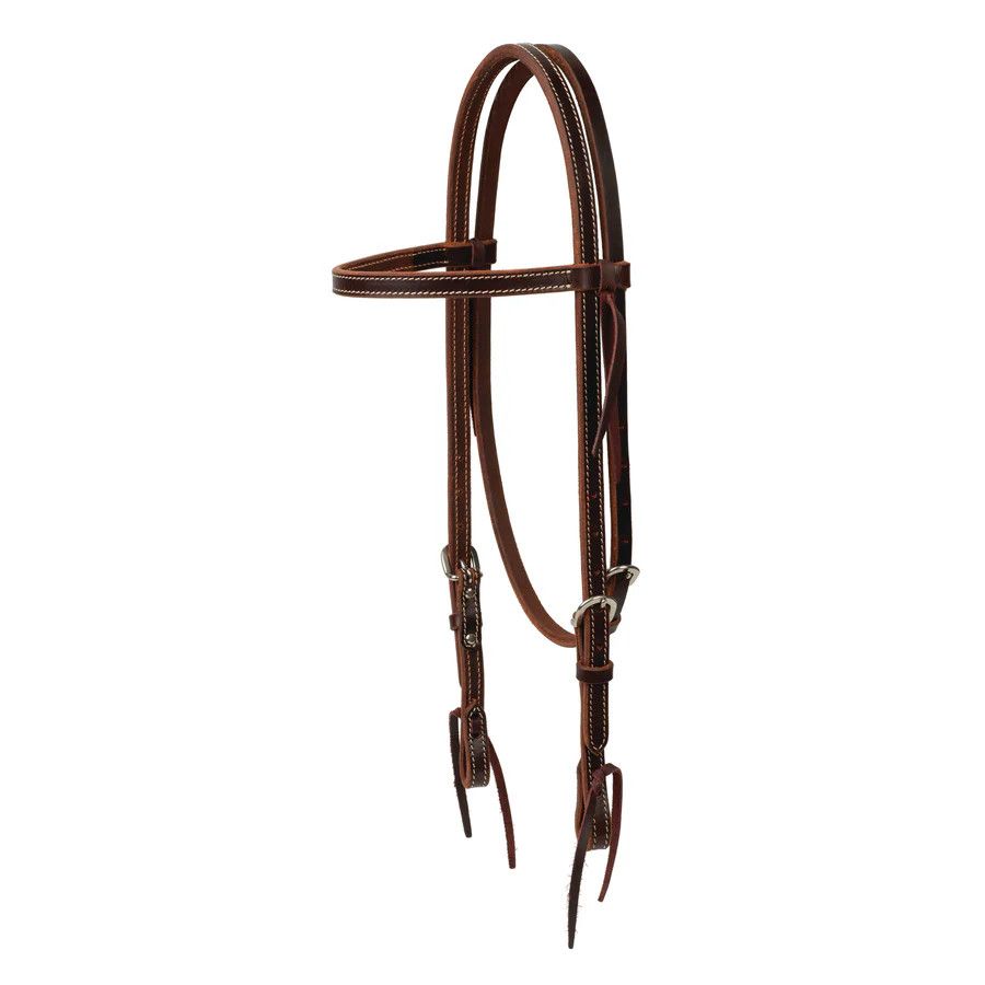 WEAVER BUFFALO LEATHER BROWBAND HEADSTALL