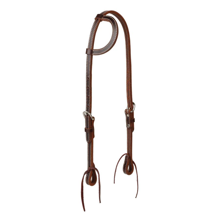 WEAVER BUFFALO LEATHER SLIDING EAR HEADSTALL