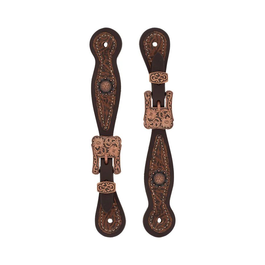 WEAVER WESTERN FLORAL LADIES SPUR STRAPS