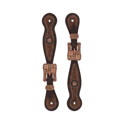 WEAVER WESTERN FLORAL LADIES SPUR STRAPS