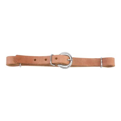 WEAVER STRAIGHT HARNESS LEATHER CURB STRAP, RUSSET