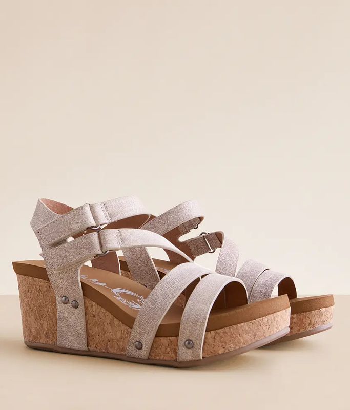 VERY G HARRIETT STRAPPY WEDGE SANDAL