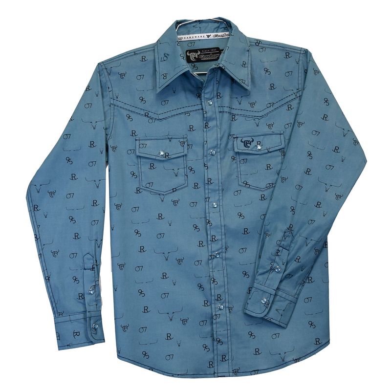 COWBOY HARDWARE TODDLER BRANDING IRONS SNAP SHIRT