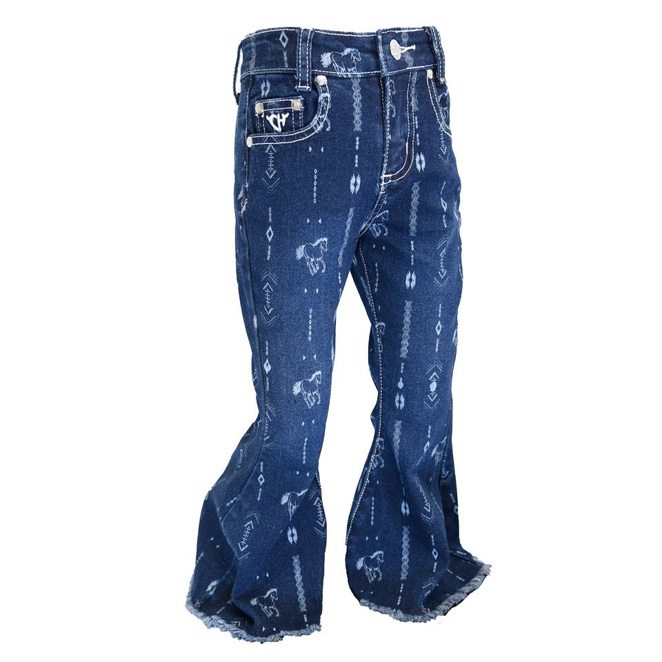 COWGIRL HARDWARE TODDLER HORSE AZTEC JEAN