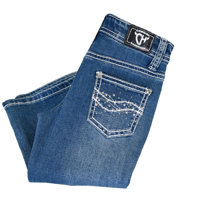 COWGIRL HARDWARE GEMMED BARBED WIRE JEAN