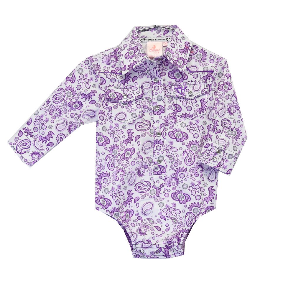 COWGIRL HARDWARE INFANT PAISLEY ROMPER