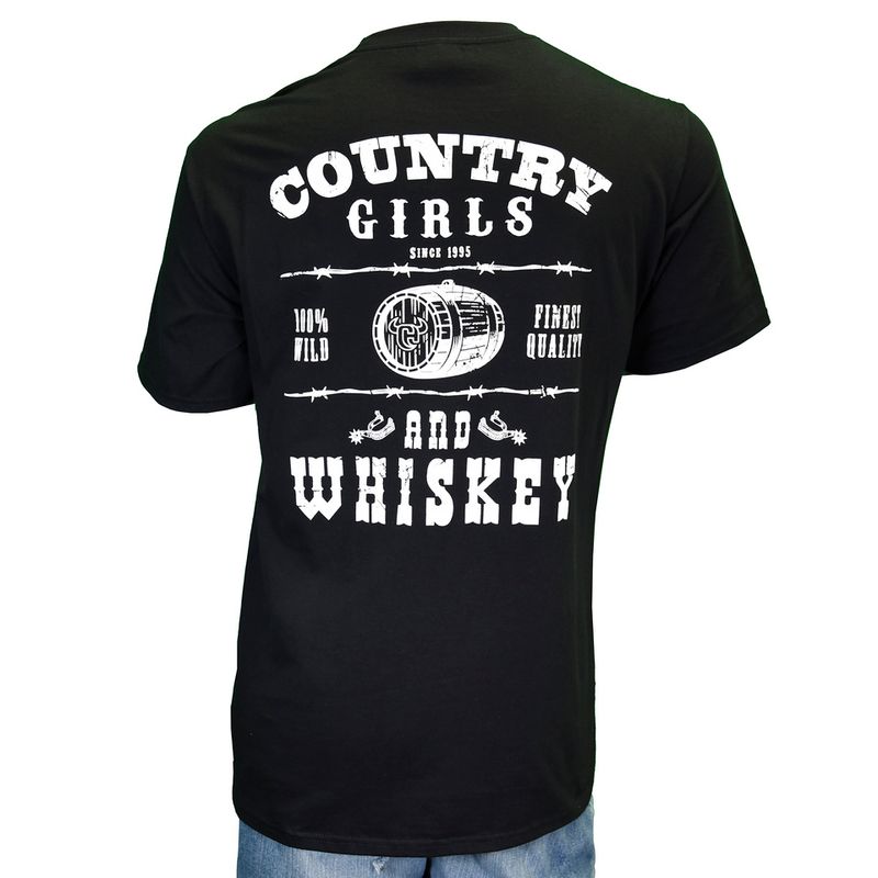 COWGIRLHARDWARE COUNTRY GIRLS &amp; WHISKEY TEE