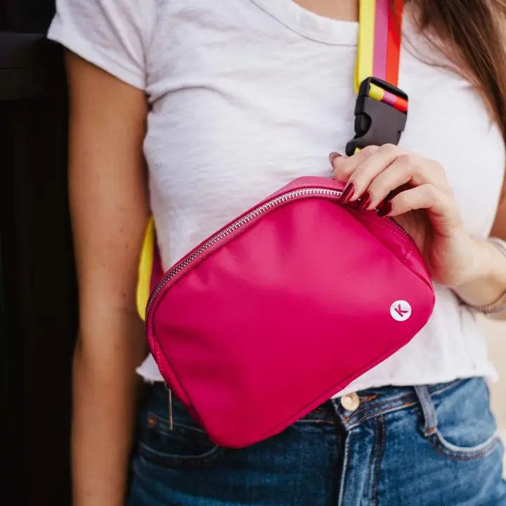 SOLID BELT BAG [HOT PINK]