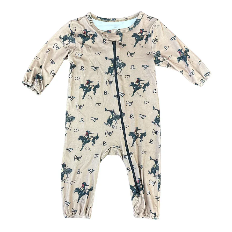 COWBOY HARDWARE INFANT VINTAGE BRONC ROMPER
