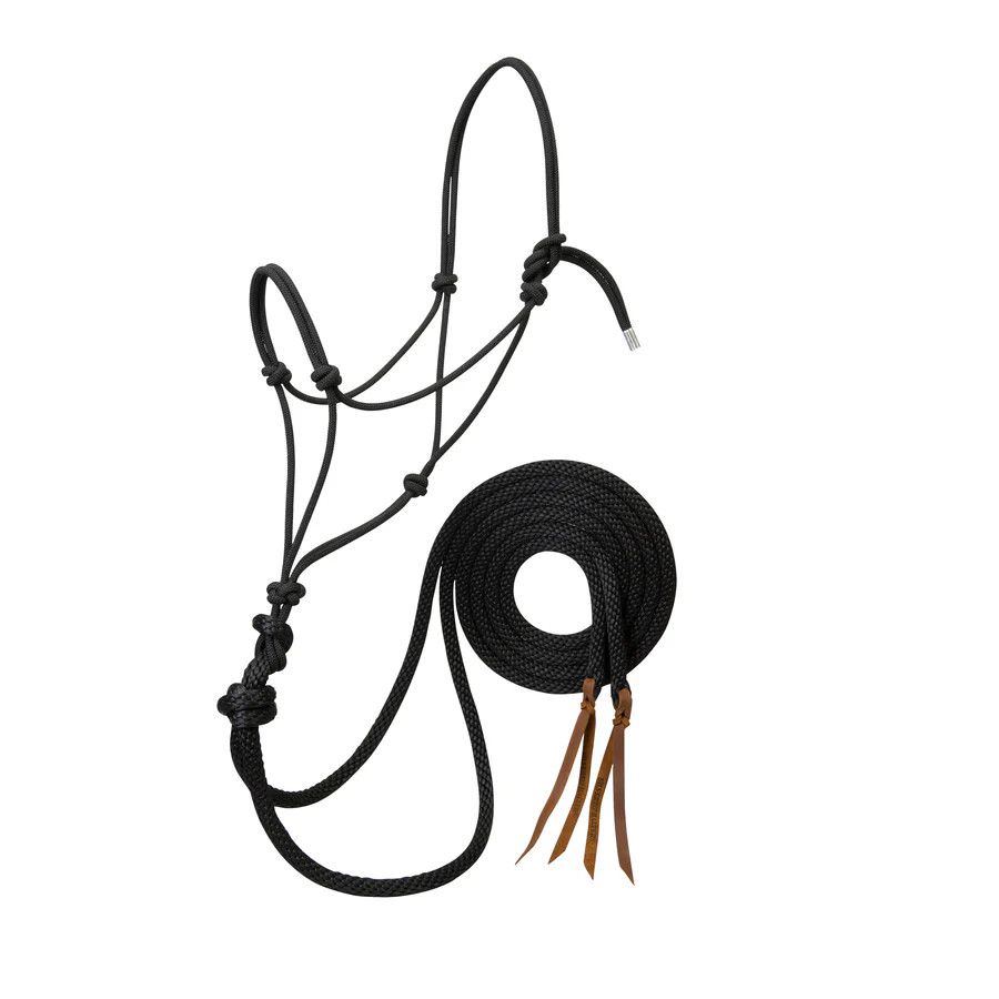WEAVER SILVERTIP LOPING ROPE HALTER WITH 8' SPLIT REINS