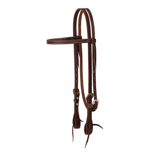 WEAVER WORKING TACK HEADSTALL WITH VINTAGE HEEL BUCKLE