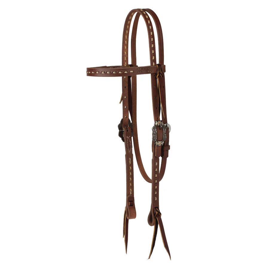 WEAVER BUCKSTITCH HEADSTALL, OILED HERMANN OAK®