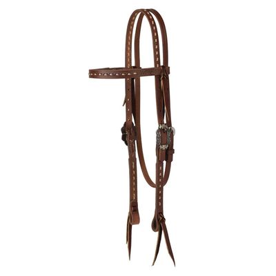 WEAVER BUCKSTITCH HEADSTALL, OILED HERMANN OAK®
