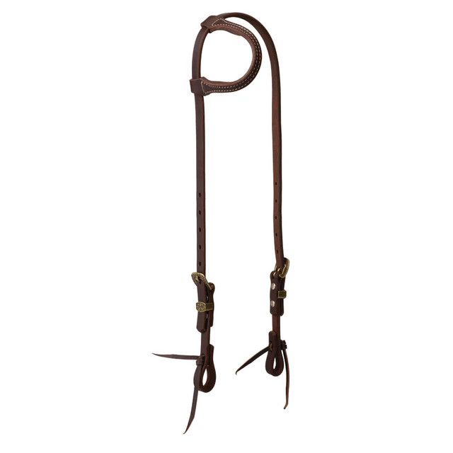 WEAVER WORKING TACK ONE EAR HEADSTALL WITH VINTAGE BUCKLE