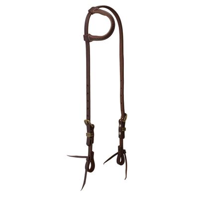 WEAVER WORKING TACK ONE EAR HEADSTALL WITH VINTAGE BUCKLE