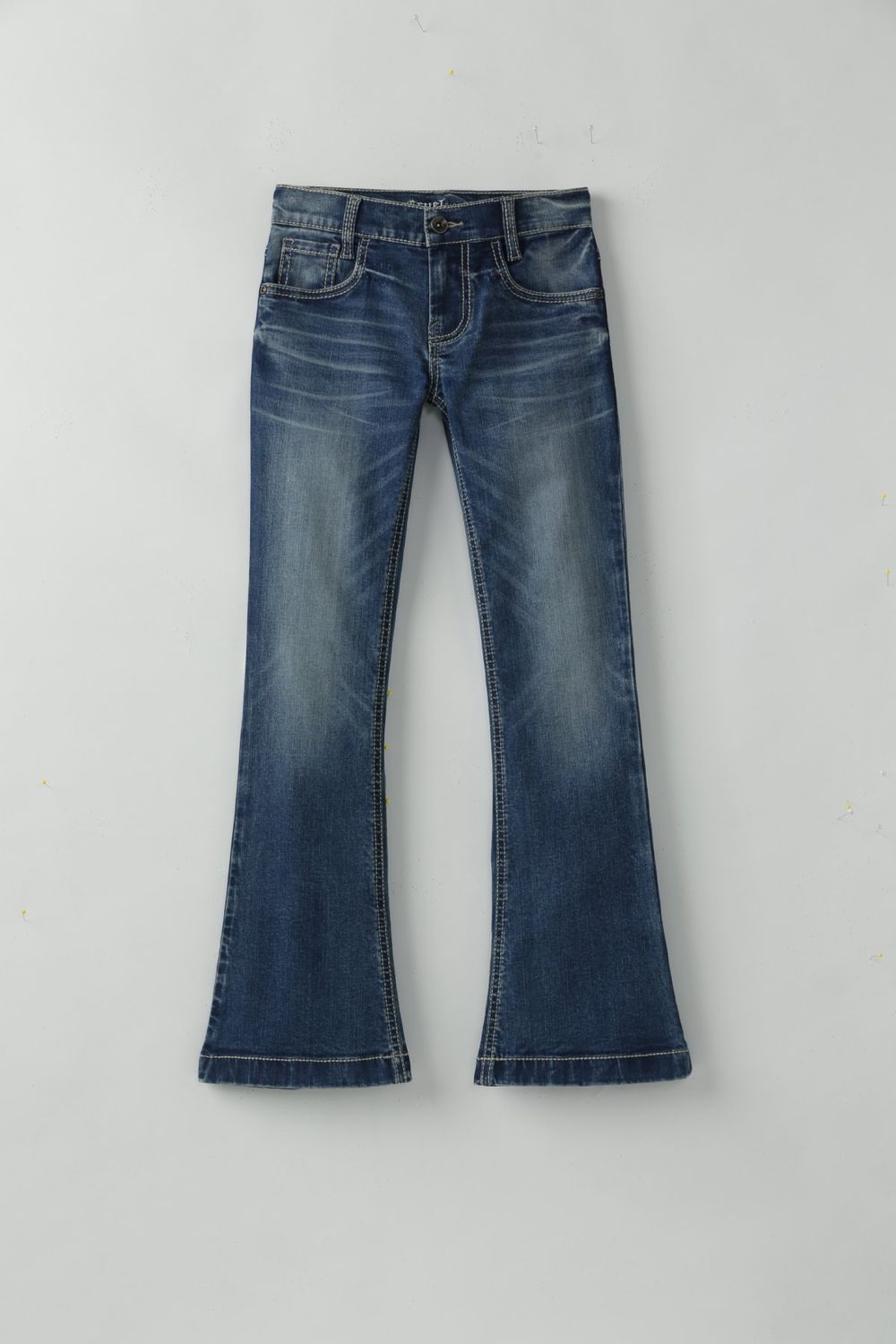CRUEL GIRLS VIOLET MEDIUM STONE MID RISE TROUSER JEANS