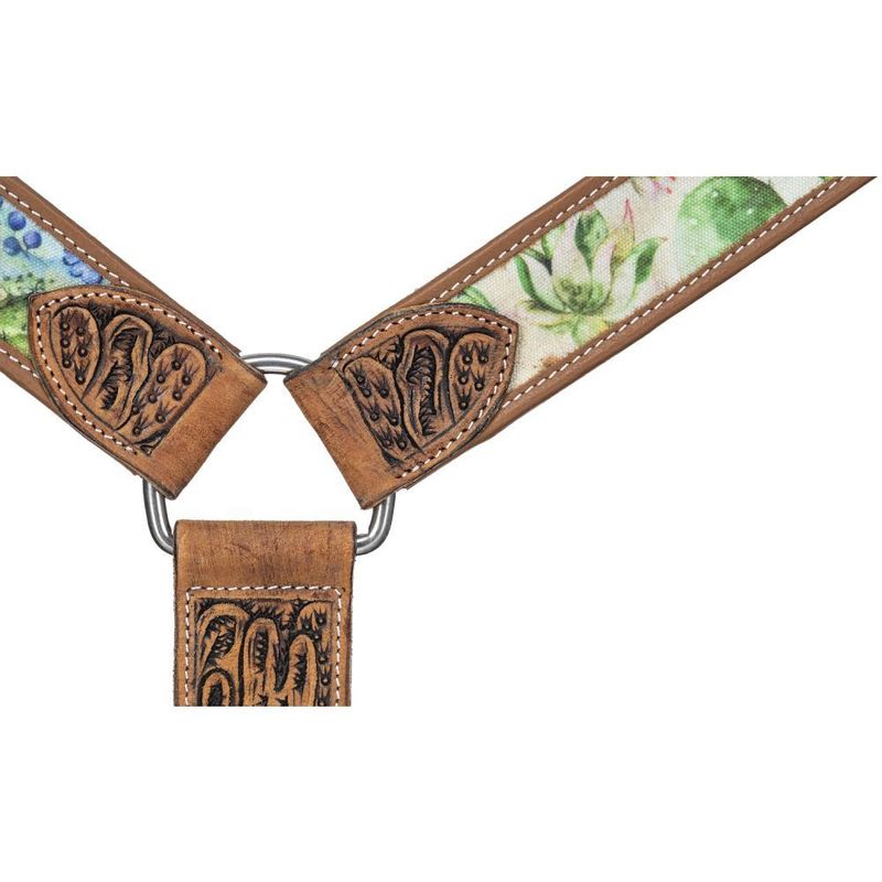 SILVER ROYAL MINI CACTUS PRINT BREASTCOLLAR
