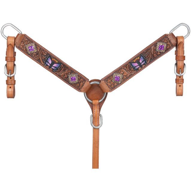 SILVER ROYAL BUTTERFLY MINI BREAST COLLAR