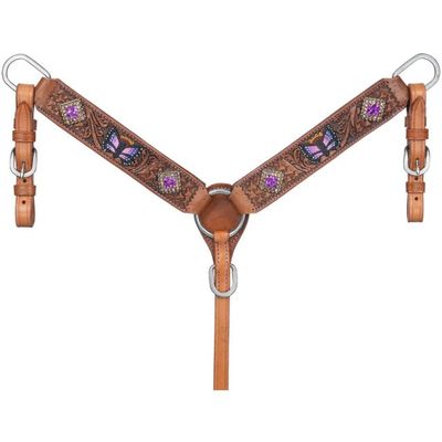 SILVER ROYAL BUTTERFLY MINI BREAST COLLAR