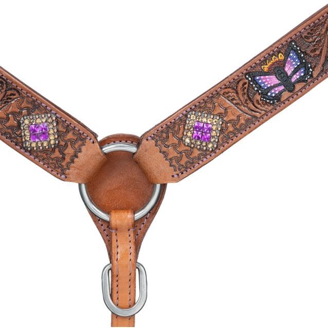 SILVER ROYAL BUTTERFLY MINI BREAST COLLAR