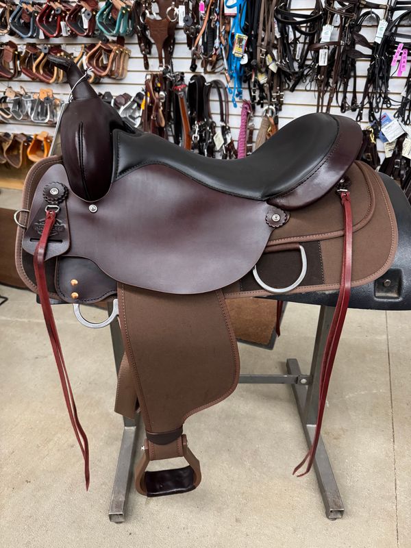 17" Circle Y Lockhart Cordura Trail Saddle - Reg Fit