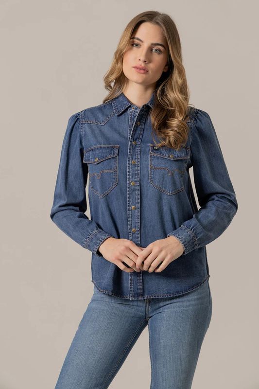 KIMES JANE DENIM SNAP SHIRT