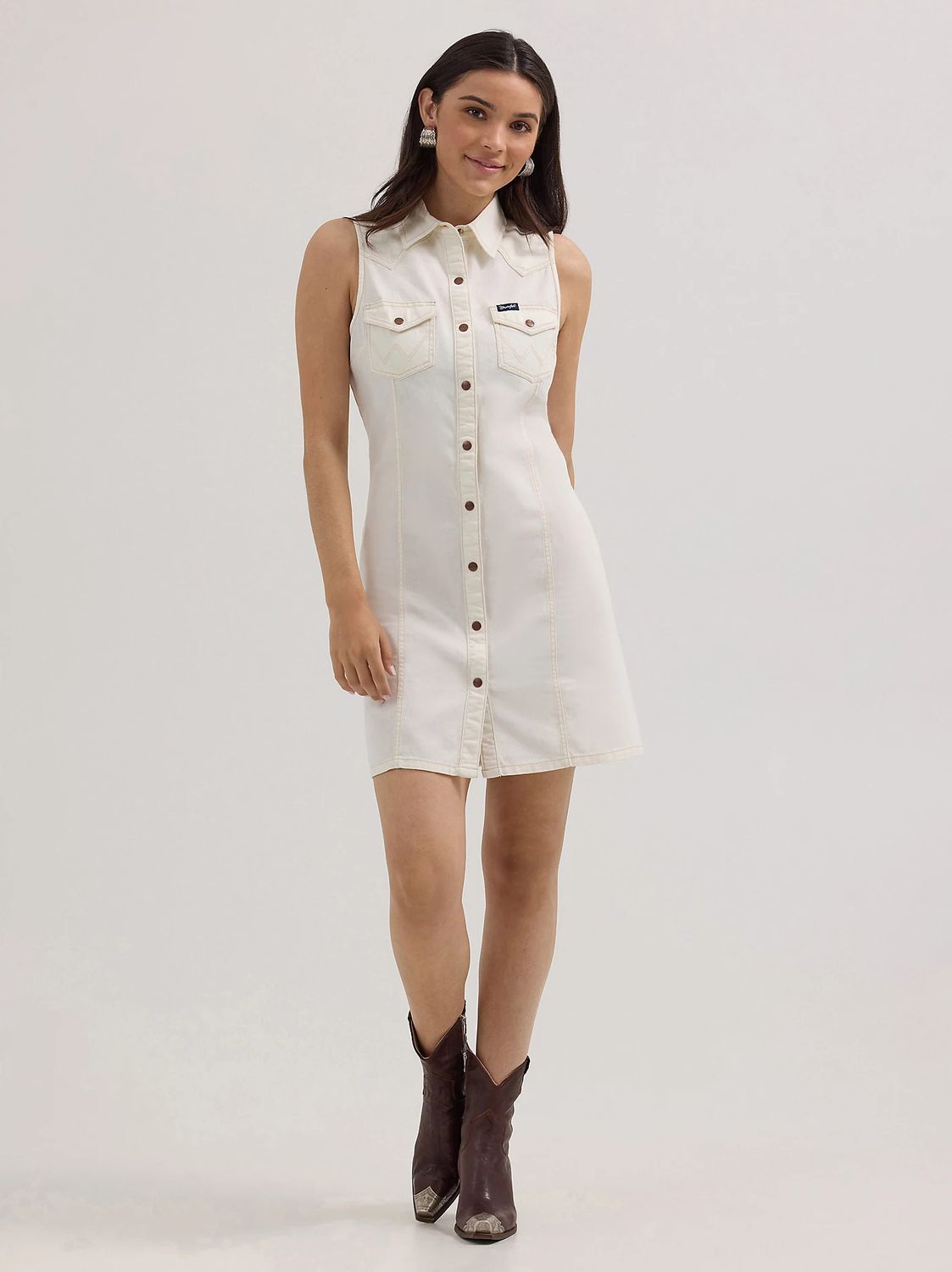 WRANGLER WESTERN SNAP SHIFT DRESS
