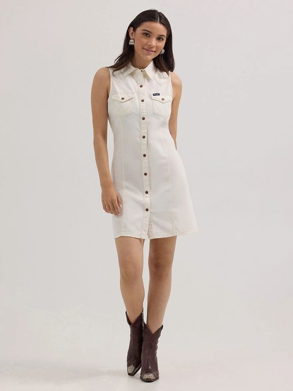 WRANGLER WESTERN SNAP SHIFT DRESS