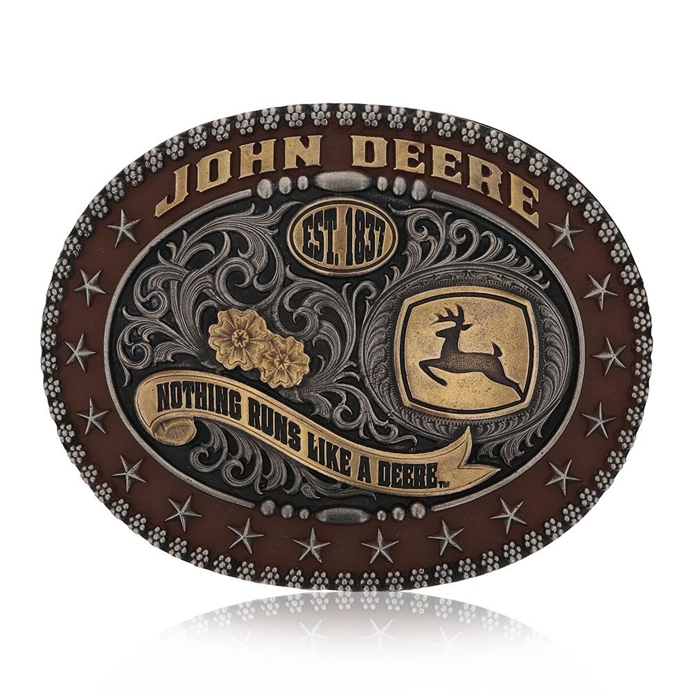 A848JD ATTITUDE BUCKLES JOHN DEERE TROPHY BUCKLE