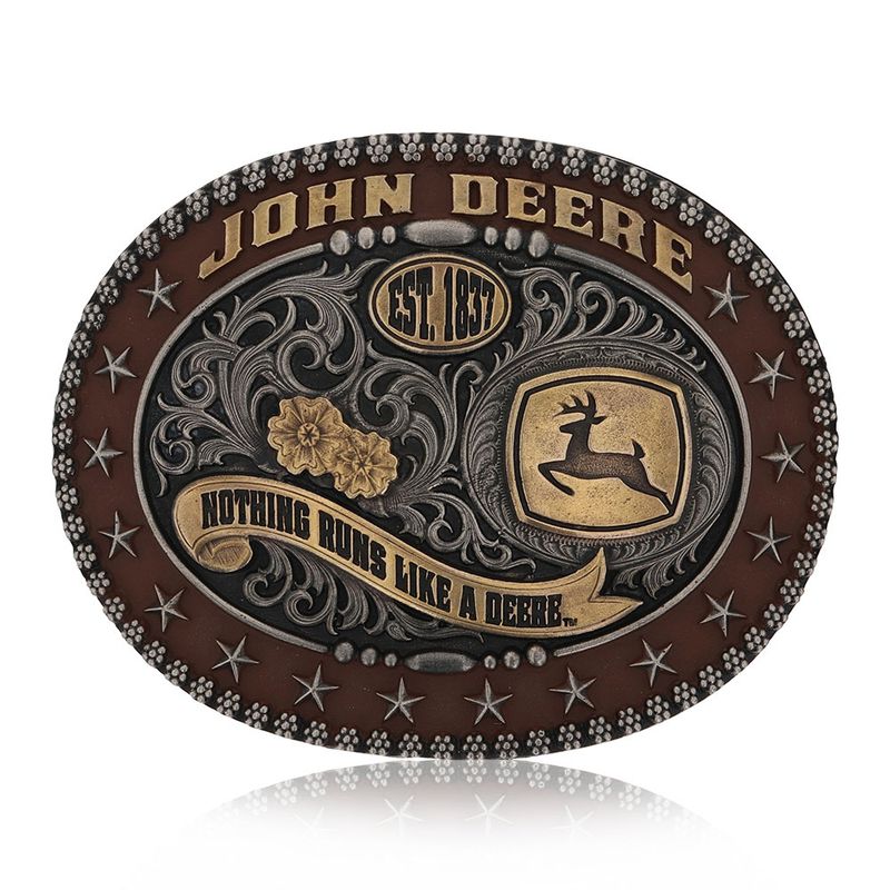 A848JD ATTITUDE BUCKLES JOHN DEERE TROPHY BUCKLE