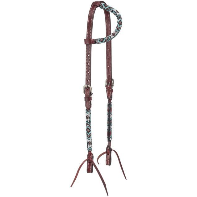 TOUGH 1 ROYAL KING DAKOTA BEADED SINGLE EAR HEADSTALL
