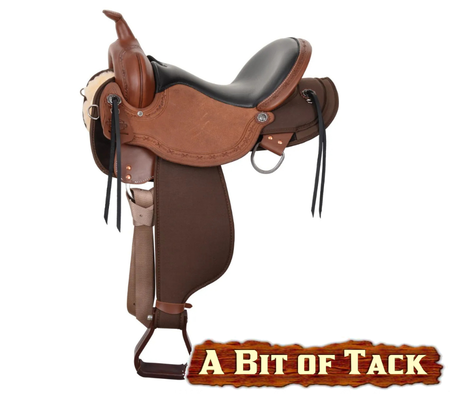 15&quot; Circle Y High Horse Iron Weed Cordura Trail Saddle - Wide Fit