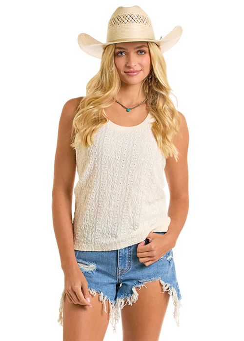 ROCK &amp; ROLL KNIT RAISED TANK