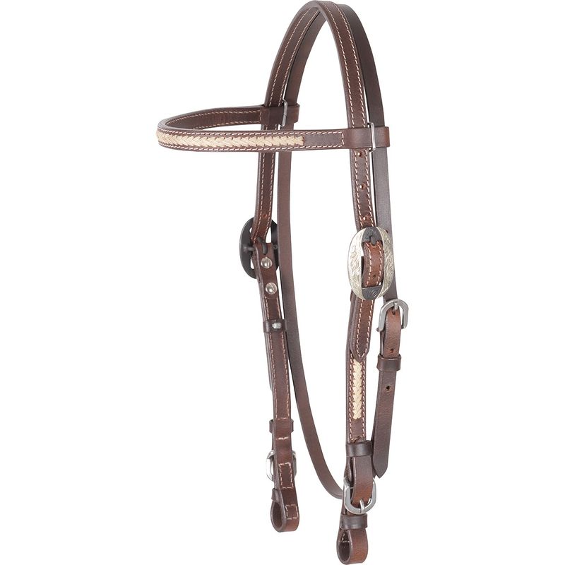 CASHEL RAWHIDE BROWBAND HEADSTALL LACED