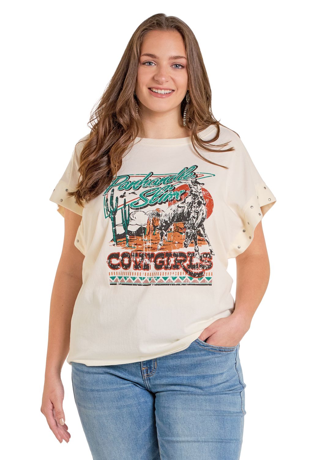PANHANDLE STUDDED TEE