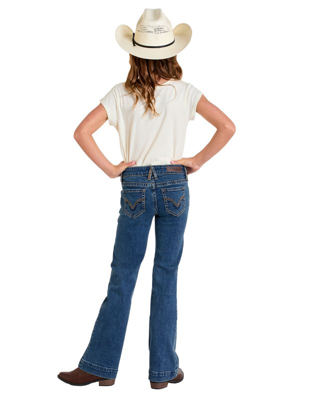 ROCK &amp; ROLL SIGNATURE EMBROIDERED TROUSER JEAN
