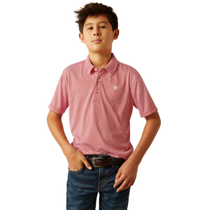ARIAT ALL OVER PRINT POLO